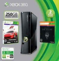 Microsoft Xbox 360 S 250GB - Forza Motorsport 4 / The Elder Scrolls V: Skyrim [NA] Box Art