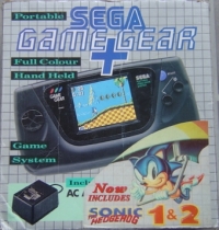 Sega Game Gear + Sonic the Hedgehog 1 & 2 Box Art