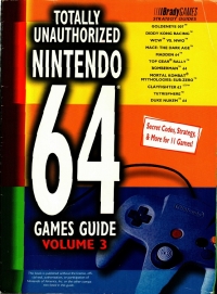 Totally Unauthorized Nintendo 64 Games Guide, Volume 3 Box Art