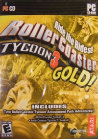 RollerCoaster Tycoon 3: Gold! Box Art