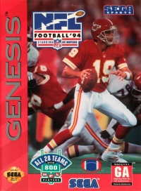 NFL Football '94 Starring Joe Montana Box Art