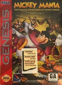 Mickey Mania: The Timeless Adventures of Mickey Mouse Box Art