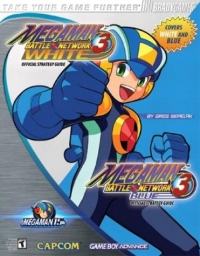 Megaman Battle Network 3 White and Blue Official Strategy Guide Box Art