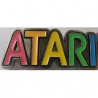 Atari Rainbow Belt Buckle Box Art