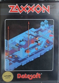 Zaxxon (cassette / Atari Cassette) Box Art