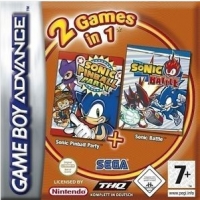 2 Games in 1: Sonic Pinball Party + Sonic Battle [DE] Box Art
