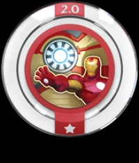 Stark Arc Reactor - Disney Infinity 2.0 Power Disc [NA] Box Art