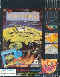 Populous / Populous: The Promised Lands - The Hit Squad Box Art