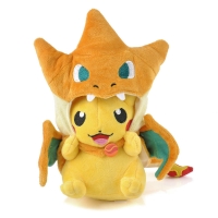 Pokémon - Plush Pikachu in Mega Charizard Y costume Box Art